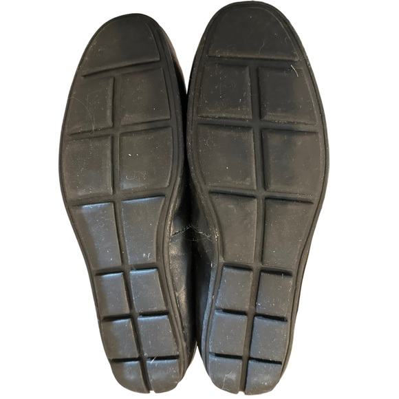 Go Tour black mens leather loafer casual slip on business casual euro 46 us 12.5 - Picture 5 of 6